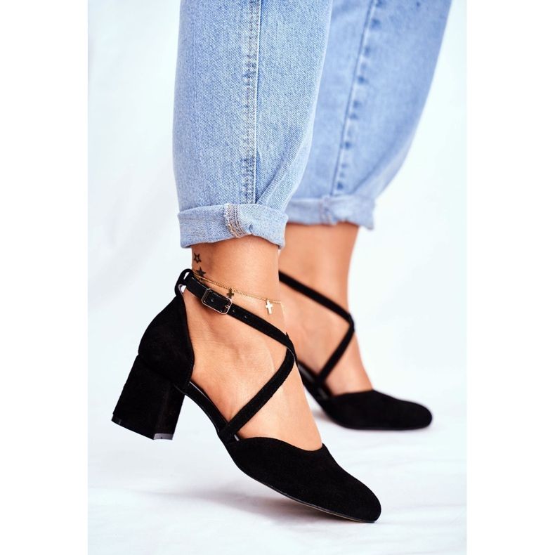 Mulheres Pumps Maciejka Couro Preto 04070-01 1