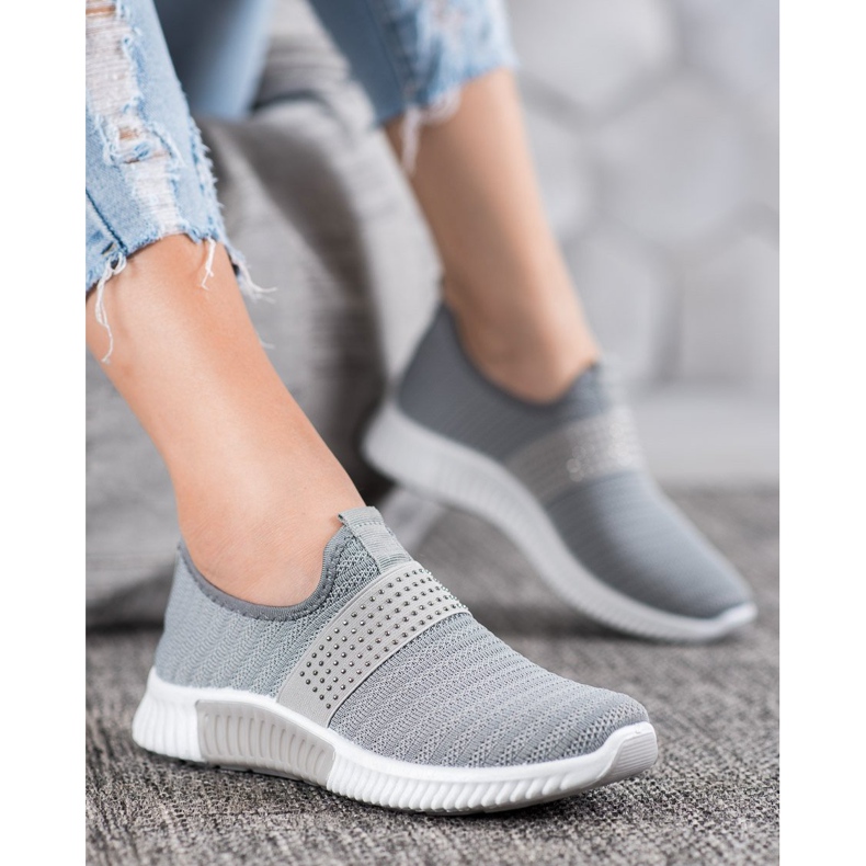 SHELOVET Calçados Esportivos Slip-on cinza 1