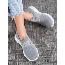 SHELOVET Calçados Esportivos Slip-on cinza 2