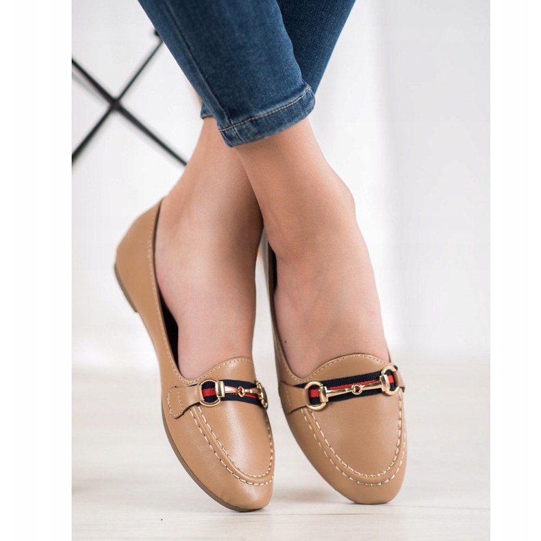 Clowse Senhores elegantes com couro ecológico castanho 1