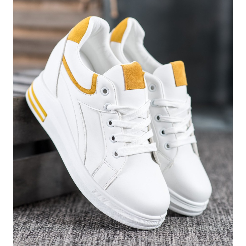 Lovery Tênis de cunha branco 2