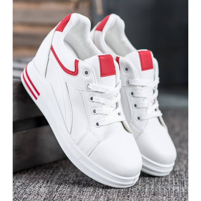 Lovery Tênis de cunha branco 2