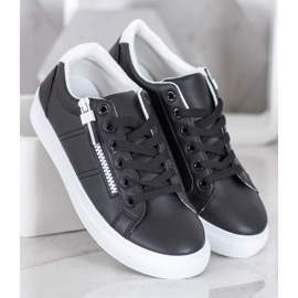 SHELOVET Tênis Pretos Com Zíper 1