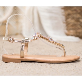 Small Swan Sandálias Elegantes Com Zircônia Cúbica amarelo 2 Small Swan Sandálias Elegantes Com Zircônia Cúbica amarelo 2