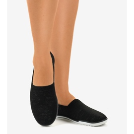 Tênis preto GF-HJS12-1 Lycra Slip-On 2