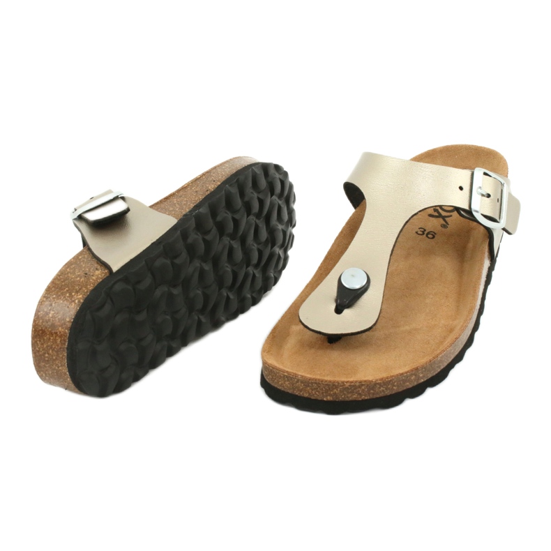 Chinelos médicos BIOX Gerona ouro dourado 3