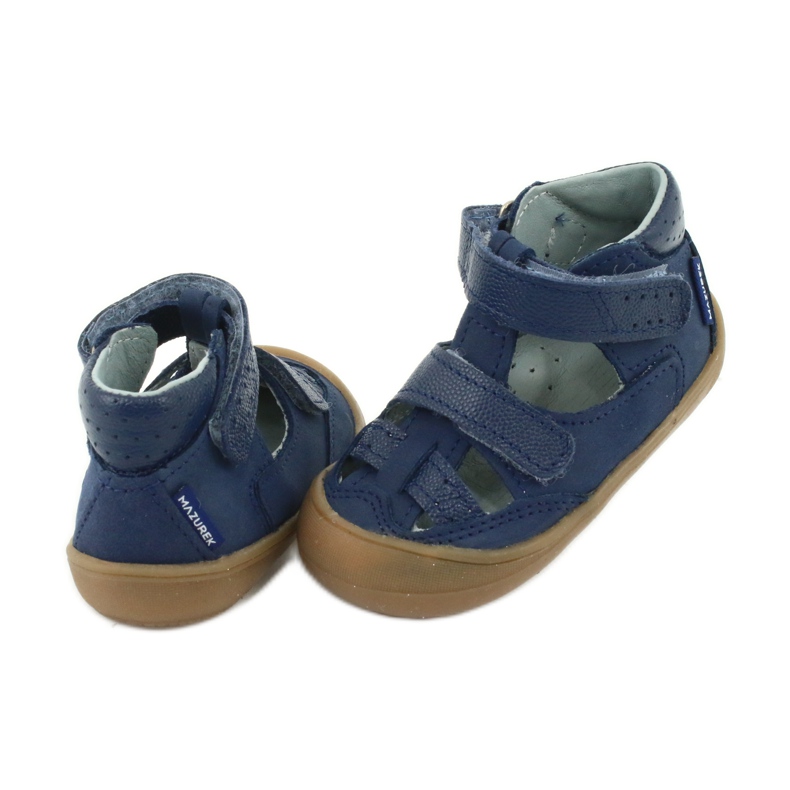 Nabos masculinos Sandals Mazurek 1187 azul marinho 3