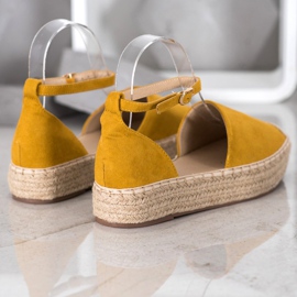 SHELOVET Alpargatas com fivela amarelo 1