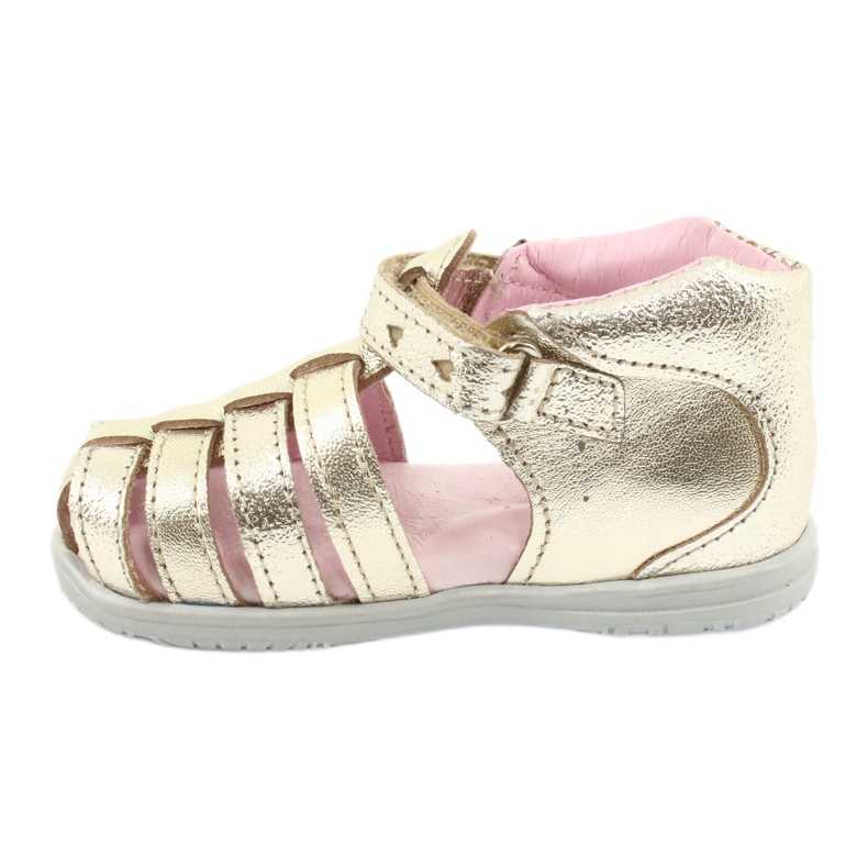 Sandálias de couro Mazurek 245 ouro dourado 1