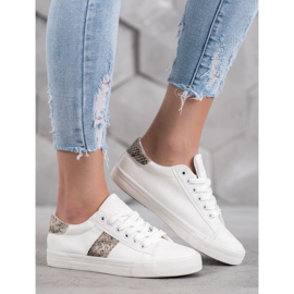 SDS Calçados esportivos com sola grossa branco 2 SDS Calçados esportivos com sola grossa branco 2