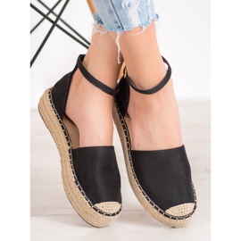 SHELOVET Alpercatas com fivela preto 1