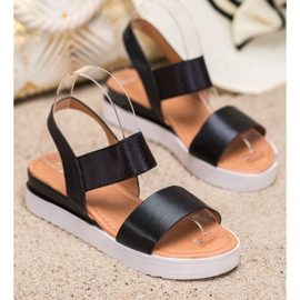 SHELOVET Sandálias Pretas na Plataforma preto 1