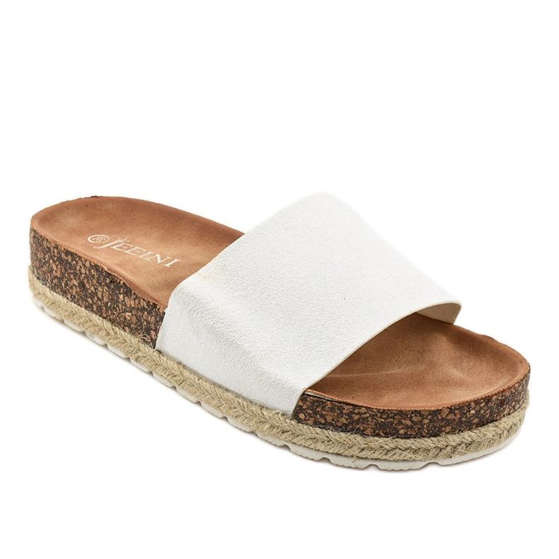 Chinelos de glitter branco 6130 1