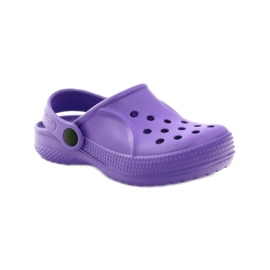 Chinelos de calçados infantis Befado Crocs 159Y002 roxo 1