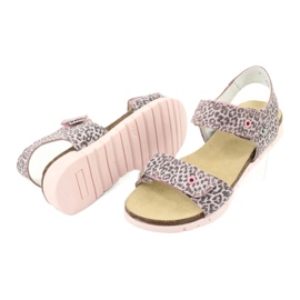 Sandálias bartek rosa com estampa de leopardo 79183-BBK 3