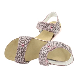 Sandálias bartek rosa com estampa de leopardo 79183-BBK 4