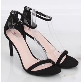 Sandálias pretas de salto alto NF-31P Preto 2