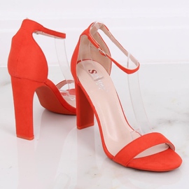 Sandálias de salto alto laranja NF-37P Orange multicolorido 1