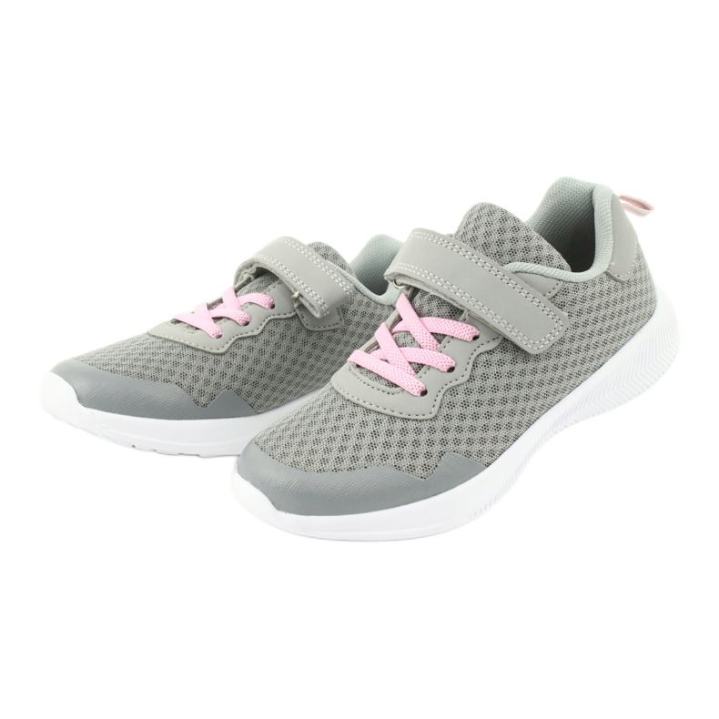 Evento 20DZ55-2312 Sports Sports para velcro cinza-rosa 2
