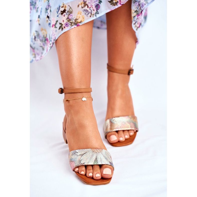 Sandálias femininas Maciejka Couro Red Head 04618-29 castanho 2