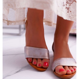 Sandálias femininas Maciejka couro vermelho 1971 Nomara castanho multicolorido 2