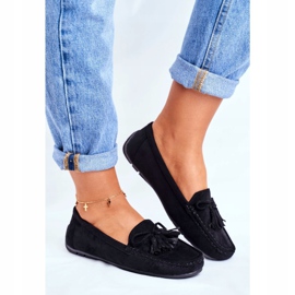 EVE Mocassim feminino camurça 20PB35-2003 preto Donna Mia 2