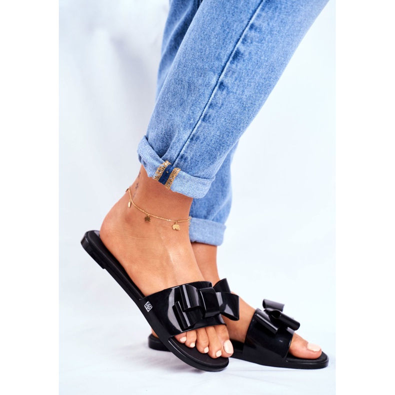 Chinelos femininos de borracha perfumada ZAXY preto FF285014 1