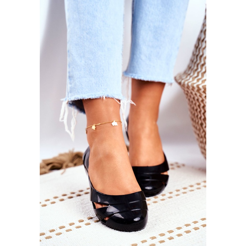 Bailarina de borracha perfumada feminina ZAXY preto FF285053 2