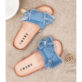 SHELOVET Chinelos têxteis azul 1