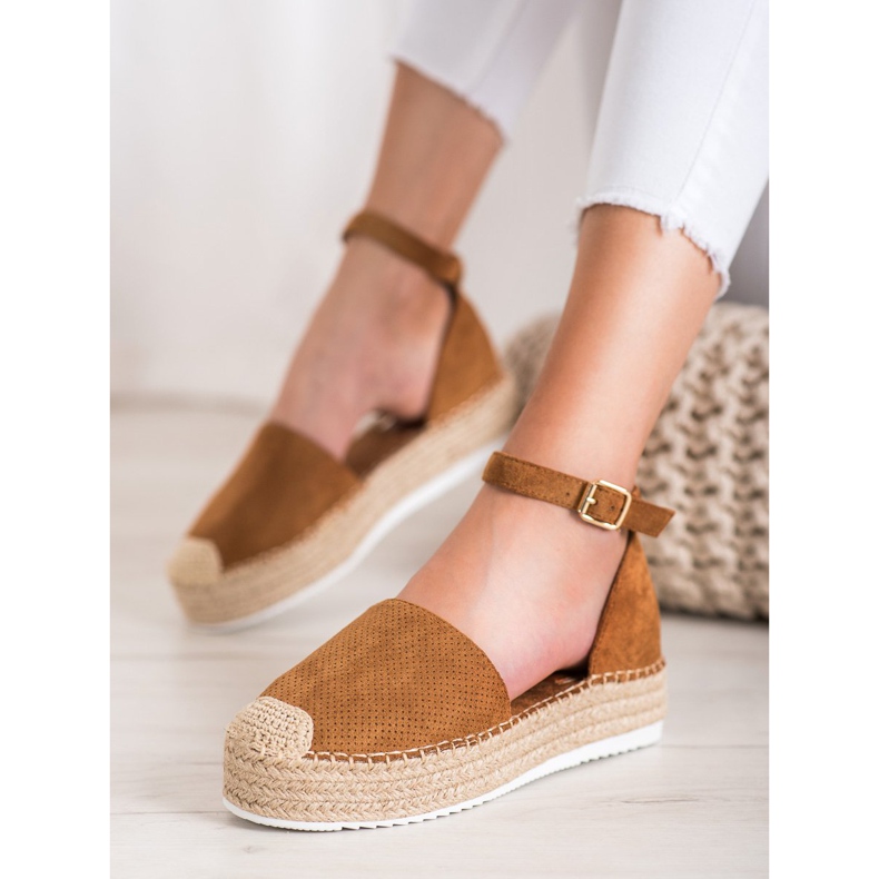 SHELOVET Alpercatas Openwork marrom 1
