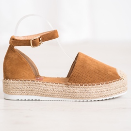 SHELOVET Alpercatas Openwork marrom 2