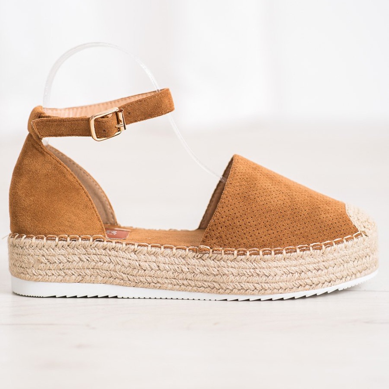 SHELOVET Alpercatas Openwork marrom 2
