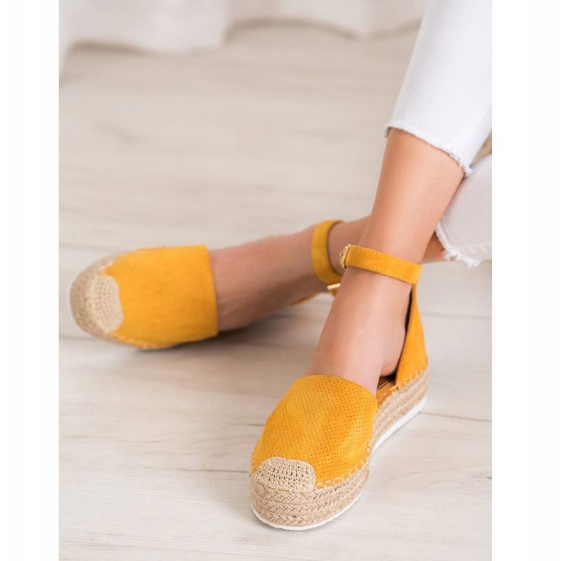 SHELOVET Alpercatas Openwork amarelo 1