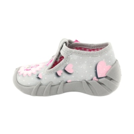 Calçados infantis Befado 110P359 rosa cinza 2