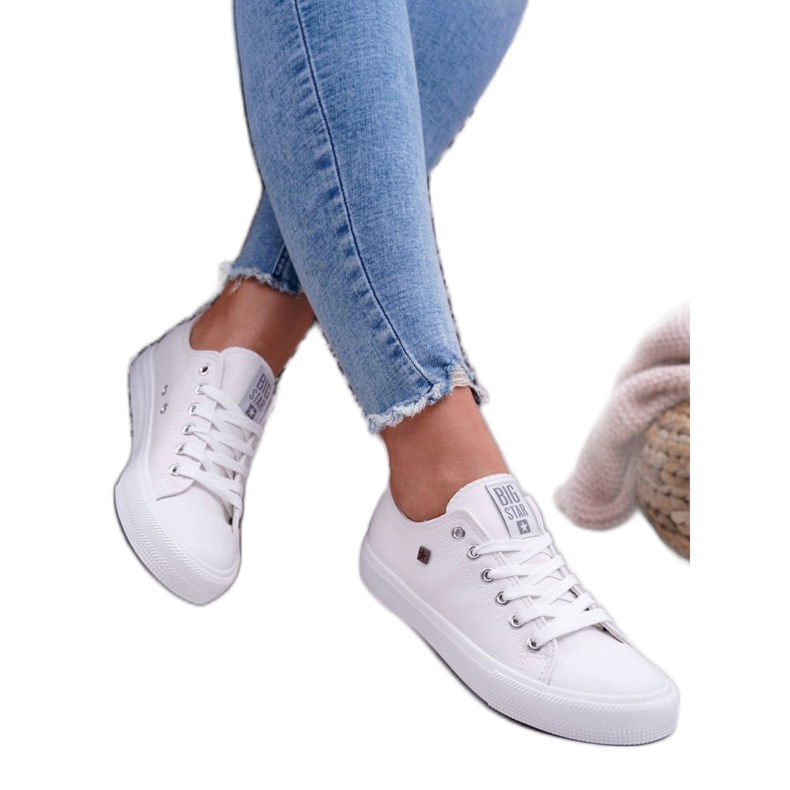 Tênis feminino Big Star White V274869 branco 2