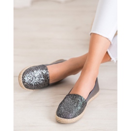 SHELOVET Shiny Slipons cinza 1