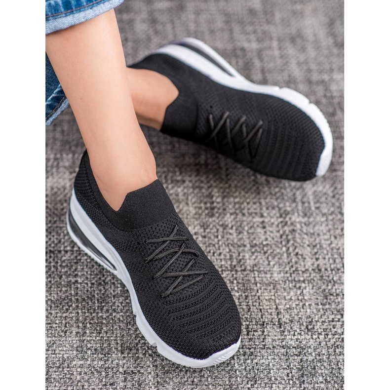 SHELOVET Tênis Têxtil Preto 1
