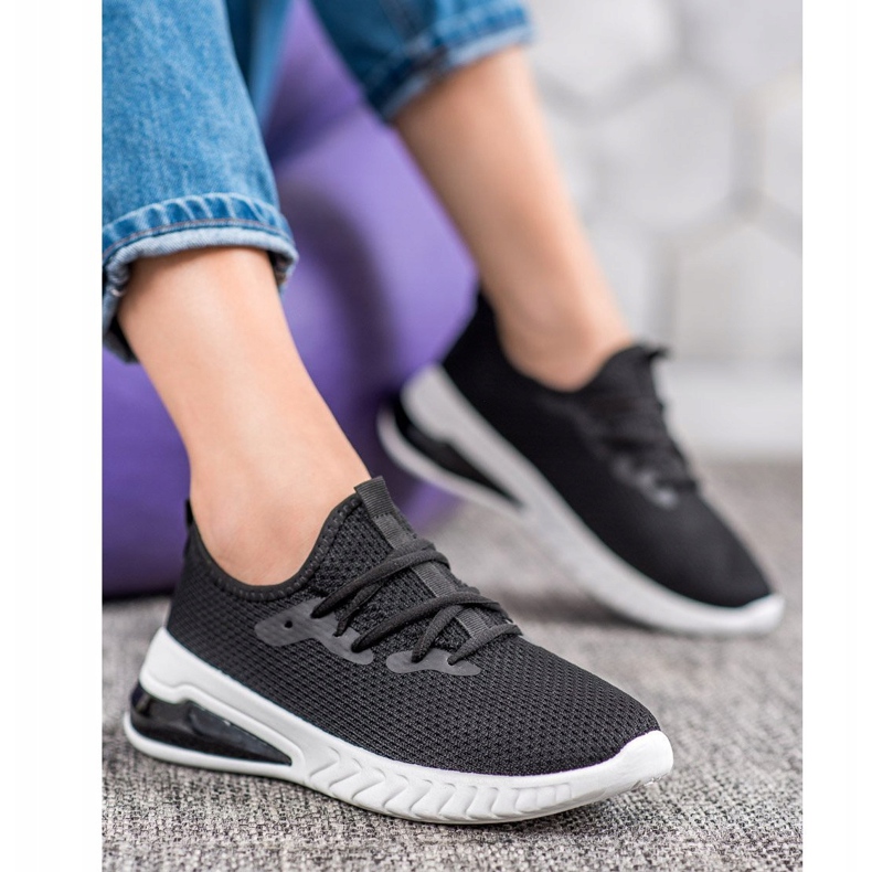 SHELOVET Tênis Têxtil preto 1