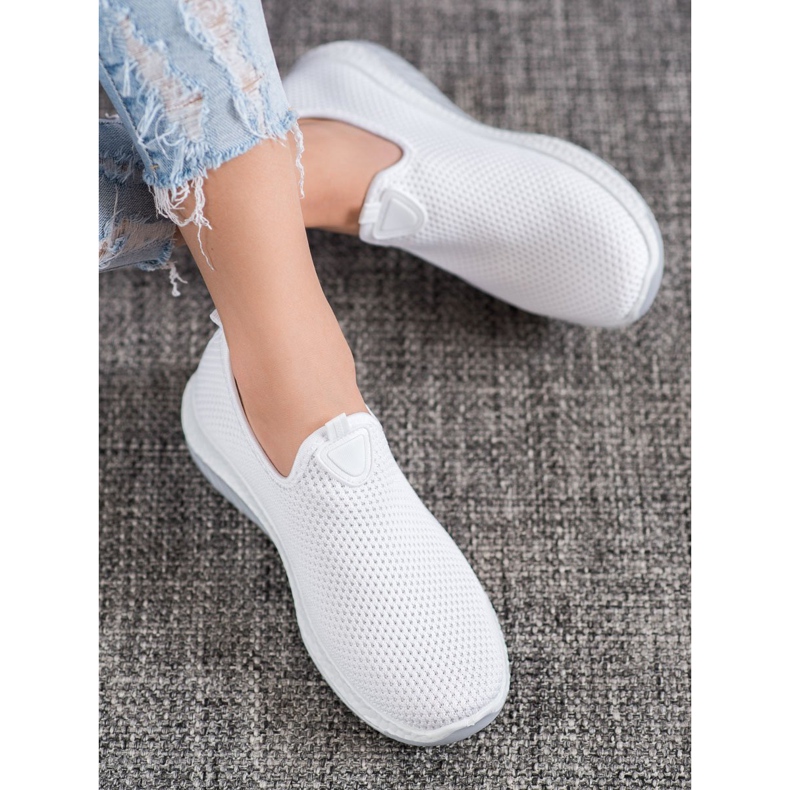 Renda Slipons Openwork na plataforma branco 2