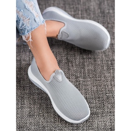 Renda Slipons Openwork na plataforma cinza 1 Renda Slipons Openwork na plataforma cinza 1