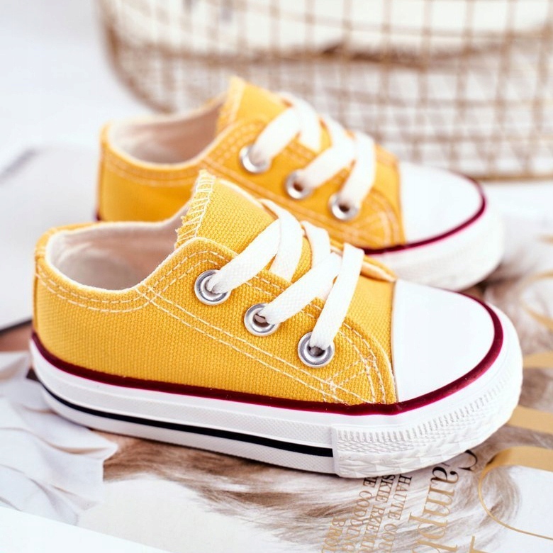 FRROCK Tênis clássico infantil amarelo Filemon 1