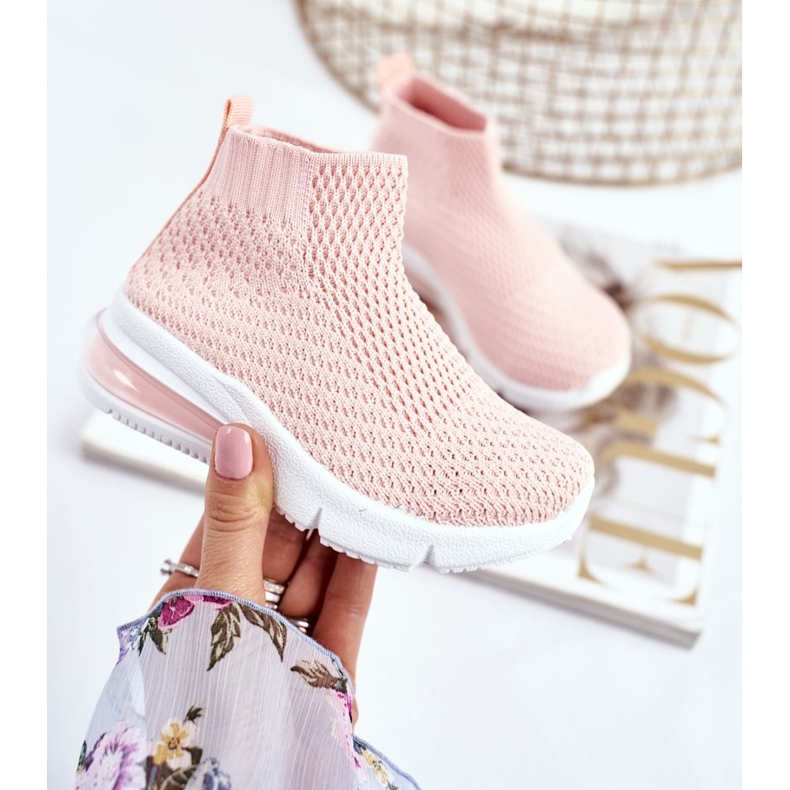 FRROCK Calçados infantis esporte rosa alto Tobi 2