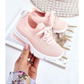 FRROCK Calçados infantis esportivos com atacadores rosa lena 2