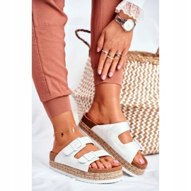 Chinelos femininos Big Star Branco FF274665 1