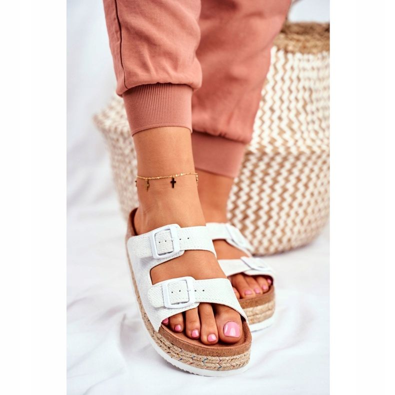 Chinelos femininos Big Star Branco FF274665 2