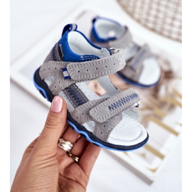 Bartek S.A. Sandálias infantis para meninos Bartek T-71824 / 76G cinza 2 Bartek S.A. Sandálias infantis para meninos Bartek T-71824 / 76G cinza 2