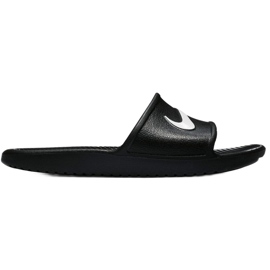Sandália de banho Nike Kawa M 832655-001 slides branco preto 1