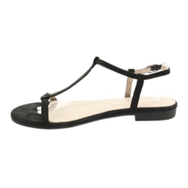 Sandálias pretas femininas Filippo DS1297 / 20 BK preto 1