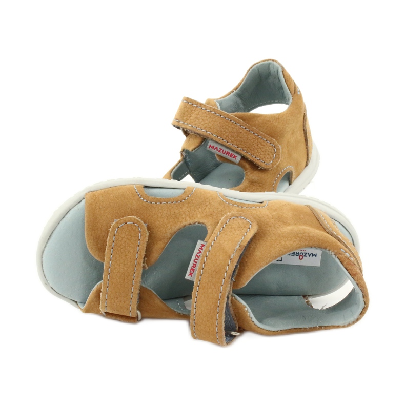 Sandálias de velcro Mazurek 314 camelo multicolorido amarelo 4 Sandálias de velcro Mazurek 314 camelo multicolorido amarelo 4