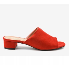 Sandálias vermelhas de salto alto 77-91 vermelho 2